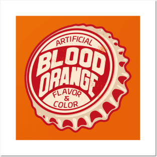 Vintage Generic Blood Orange Soda Bottlecap Posters and Art